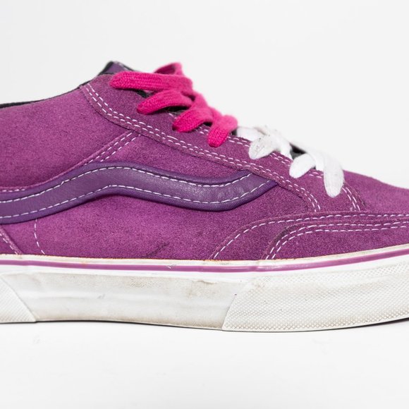 Vintage Vans Holder Mid TB4R Purple Suede Skate - Picture 8 of 13